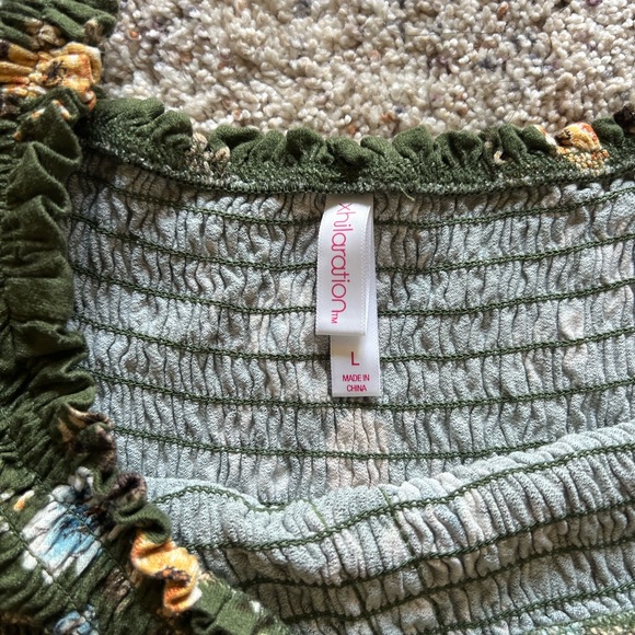 Womens Babydoll dress | size L | Green - Picture 3 of 3